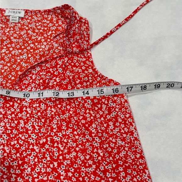 J.Crew Red Floral Cottagecore Sleeveless Flowy Top XXS - Picture 4 of 7